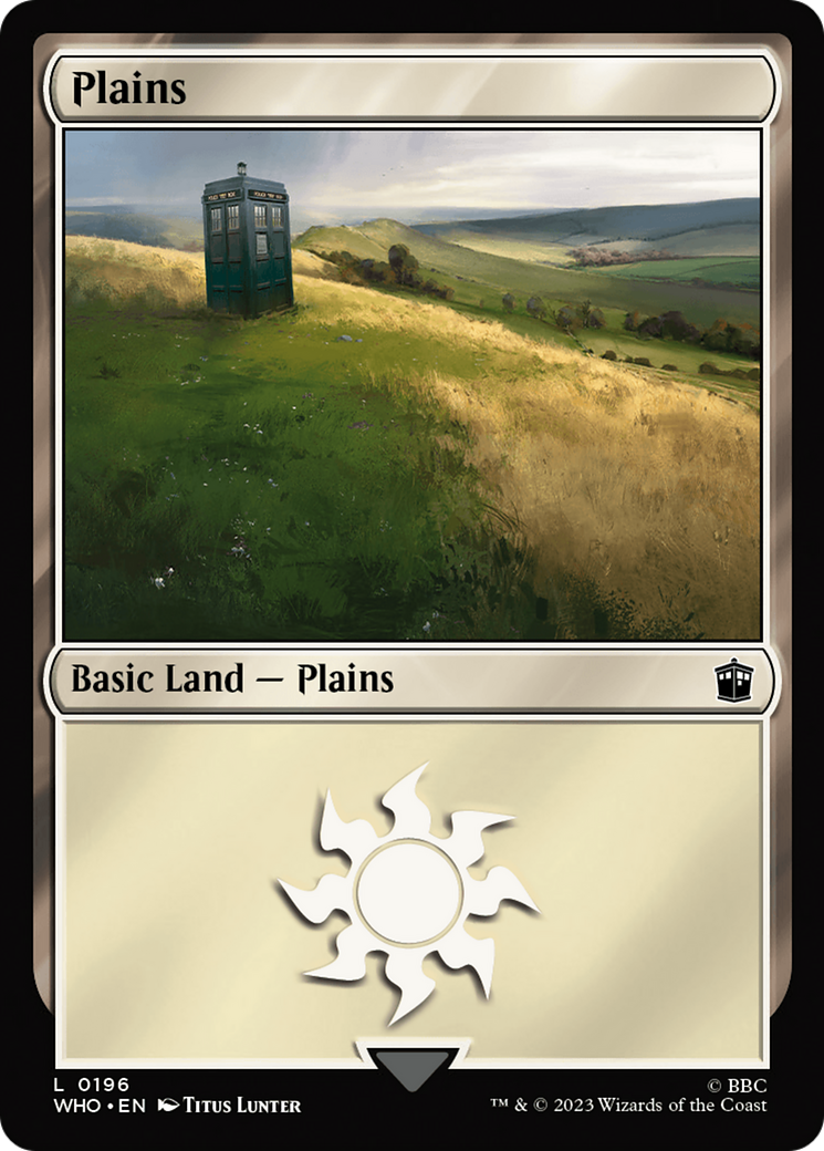 Plains (WHO-196) - Doctor Who Foil - Premium MTG Single from Wizards of the Coast - Just $0.08! Shop now at Game Crave Tournament Store