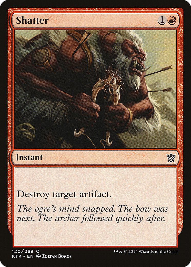 Shatter (KTK-120) - Khans of Tarkir - Premium MTG Single from Wizards of the Coast - Just $0.08! Shop now at Game Crave Tournament Store