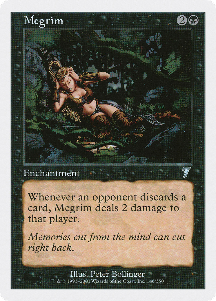 Megrim (7ED-146) - Seventh Edition - Premium MTG Single from Wizards of the Coast - Just $0.15! Shop now at Game Crave Tournament Store