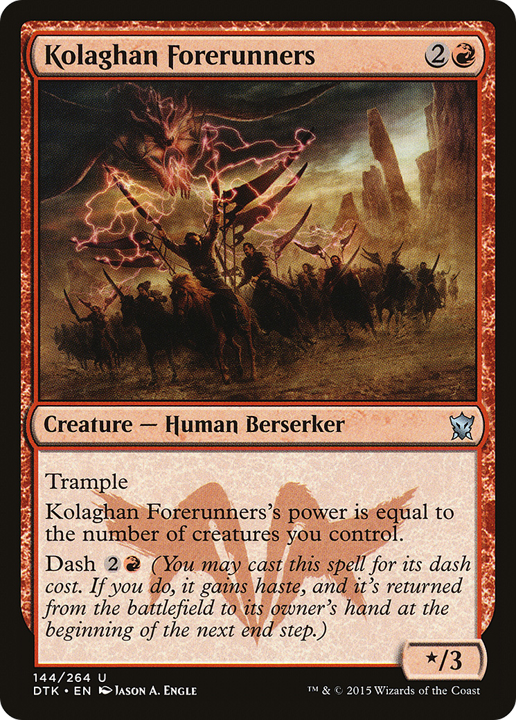Kolaghan Forerunners (DTK-144) - Dragons of Tarkir Foil - Premium MTG Single from Wizards of the Coast - Just $0.13! Shop now at Game Crave Tournament Store