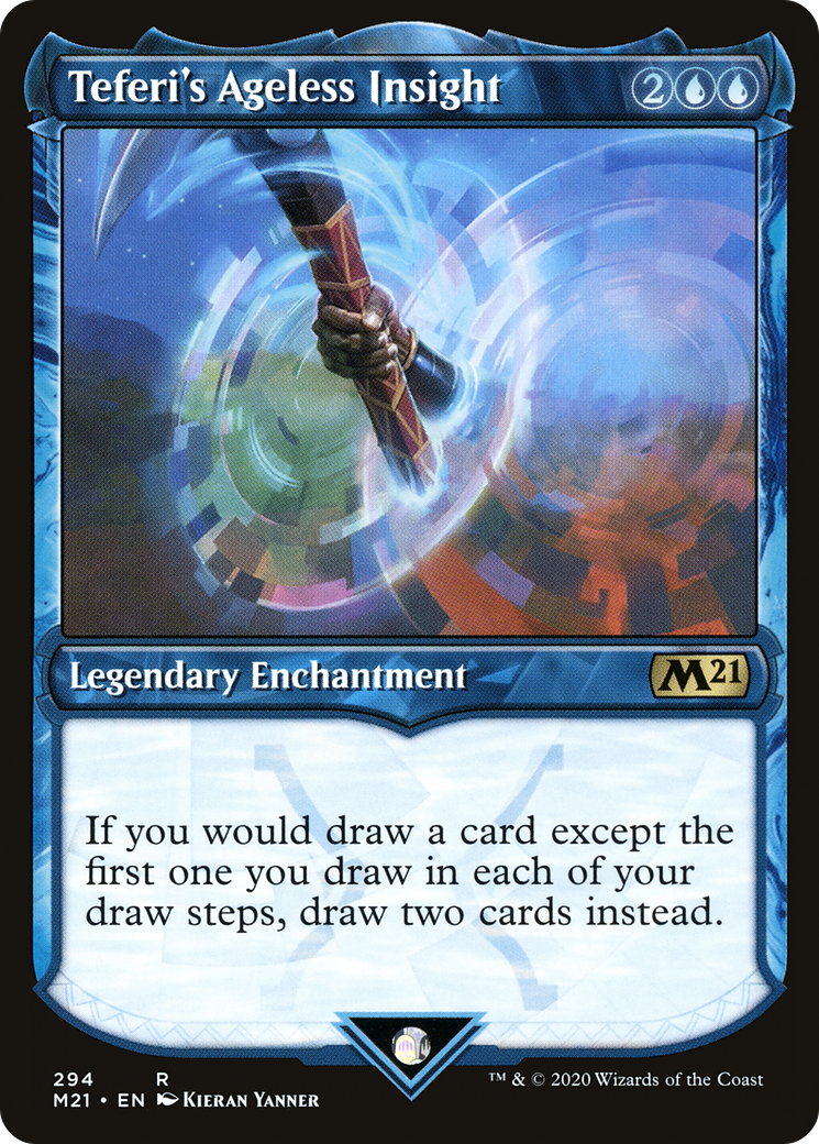 Teferi's Ageless Insight (M21-294) - Core Set 2021: (Showcase) Foil - Premium MTG Single from Wizards of the Coast - Just $0.51! Shop now at Game Crave Tournament Store
