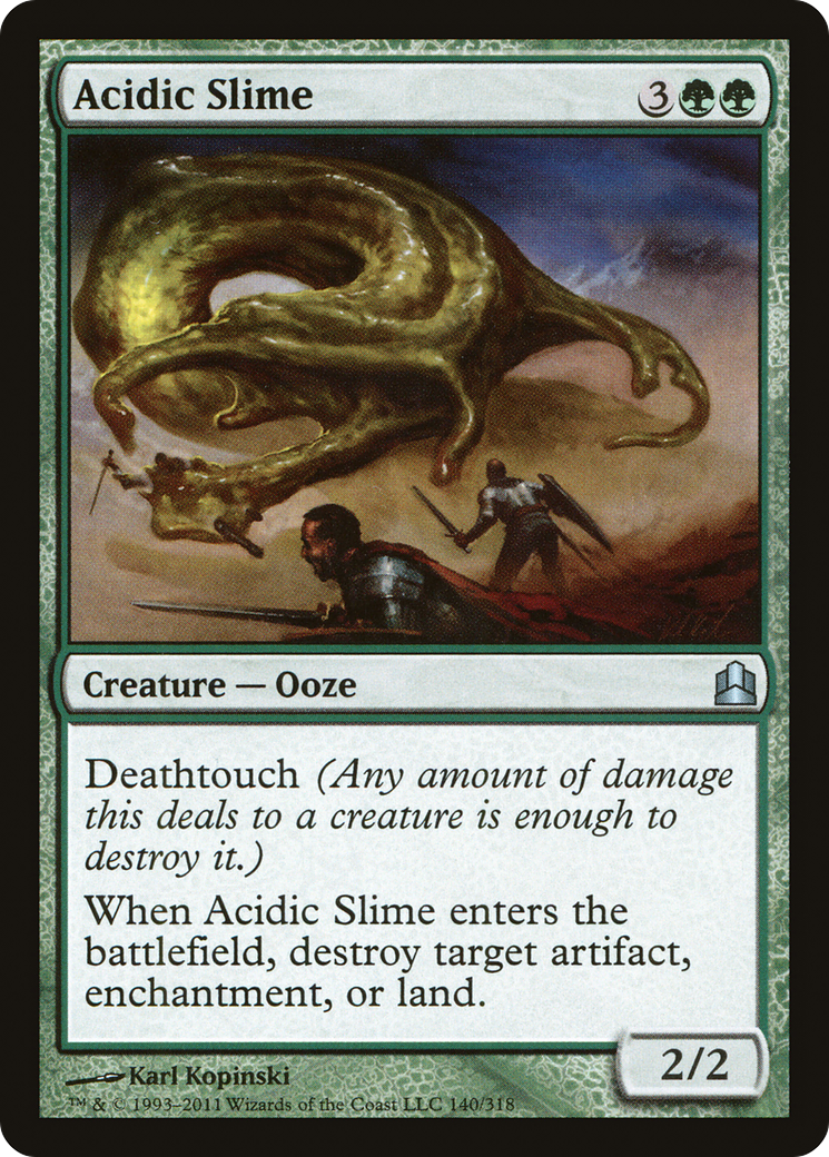 Acidic Slime (CMD-140) - Commander 2011 - Premium MTG Single from Wizards of the Coast - Just $0.08! Shop now at Game Crave Tournament Store