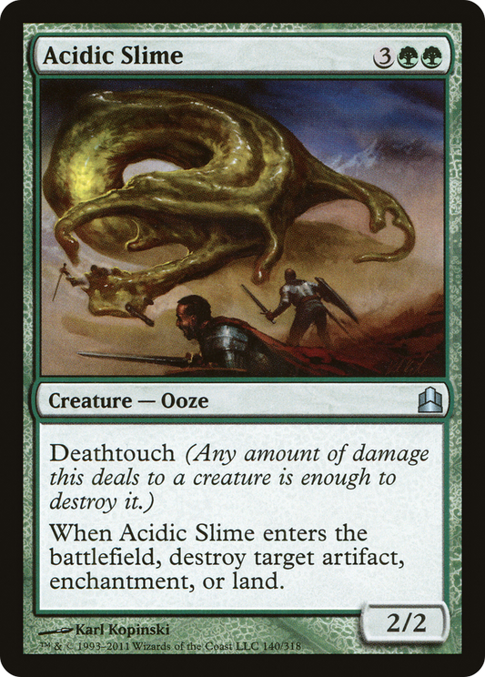 Acidic Slime (CMD-140) - Commander 2011 - Premium MTG Single from Wizards of the Coast - Just $0.08! Shop now at Game Crave Tournament Store