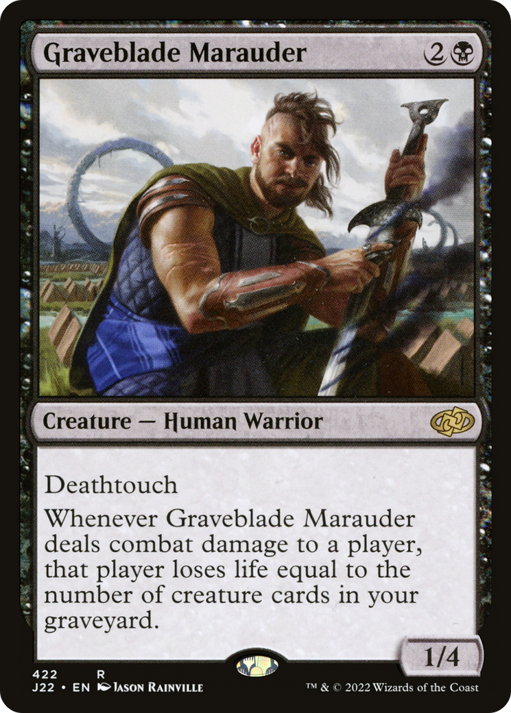 Graveblade Marauder (J22-422) - Jumpstart 2022 - Premium MTG Single from Wizards of the Coast - Just $0.08! Shop now at Game Crave Tournament Store