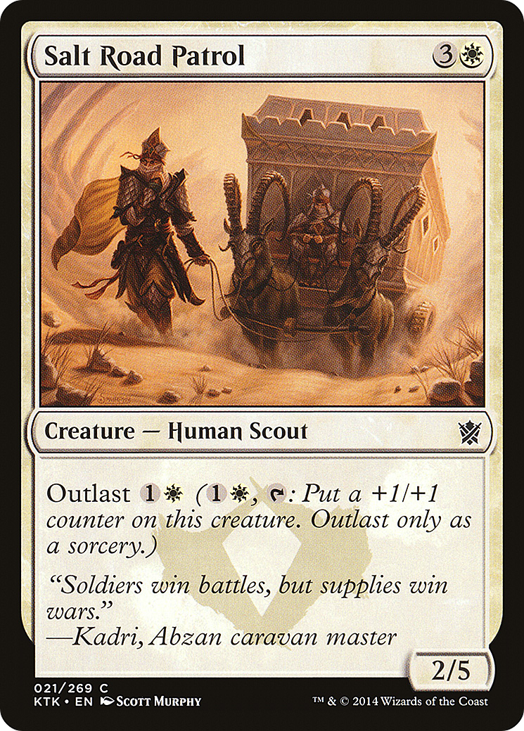 Salt Road Patrol (KTK-021) - Khans of Tarkir Foil - Premium MTG Single from Wizards of the Coast - Just $0.08! Shop now at Game Crave Tournament Store