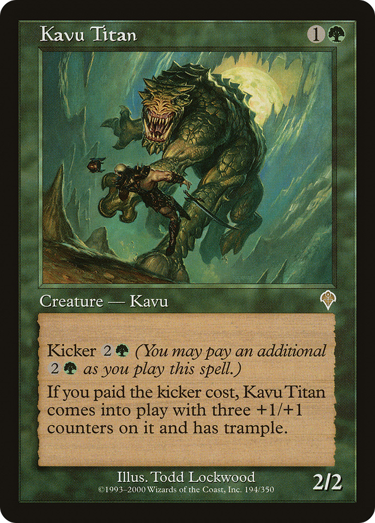 Kavu Titan (INV-194) - Invasion Foil - Premium MTG Single from Wizards of the Coast - Just $1.92! Shop now at Game Crave Tournament Store