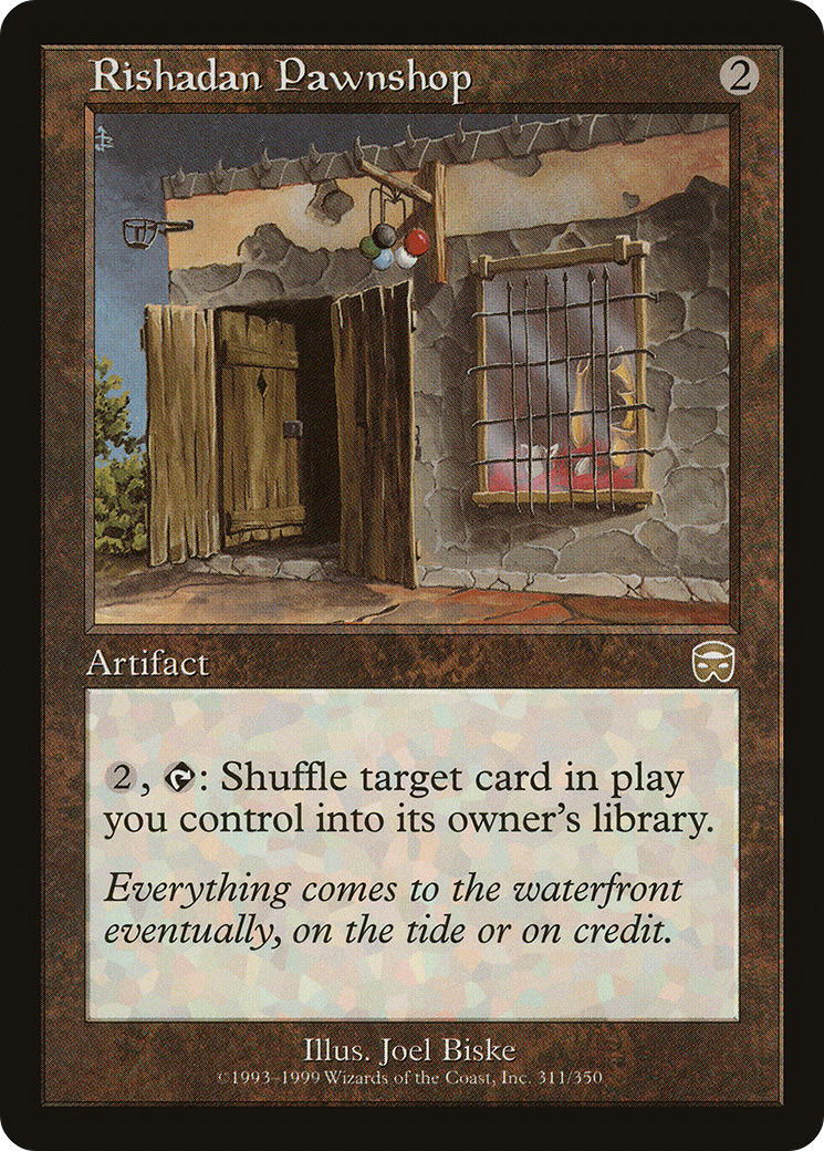 Rishadan Pawnshop (MMQ-311) - Mercadian Masques Foil - Premium MTG Single from Wizards of the Coast - Just $8.34! Shop now at Game Crave Tournament Store