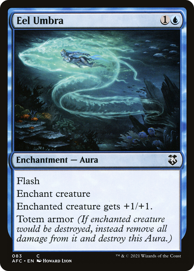 Eel Umbra (AFC-083) - Forgotten Realms Commander - Premium MTG Single from Wizards of the Coast - Just $0.08! Shop now at Game Crave Tournament Store