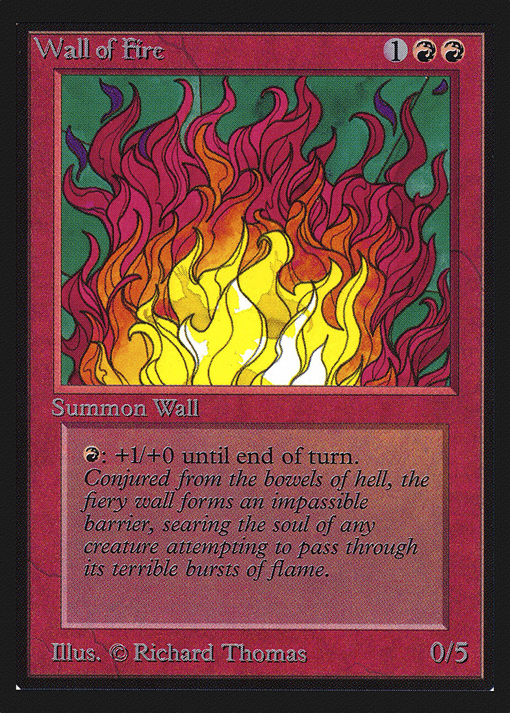 Wall of Fire (CED-182) - Collectors' Edition - Premium MTG Single from Wizards of the Coast - Just $1.80! Shop now at Game Crave Tournament Store