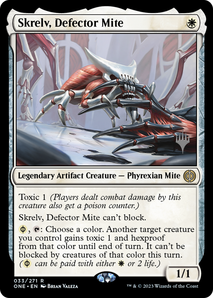 Skrelv, Defector Mite (PONE-33P) - Phyrexia: All Will Be One Promos - Premium MTG Single from Wizards of the Coast - Just $0.39! Shop now at Game Crave Tournament Store