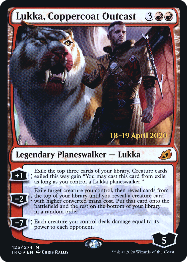Lukka, Coppercoat Outcast (PIKO-125S) - Ikoria: Lair of Behemoths Promos Foil - Premium MTG Single from Wizards of the Coast - Just $1.99! Shop now at Game Crave Tournament Store