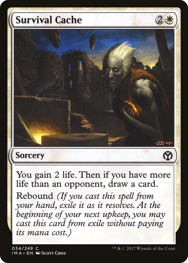 Survival Cache (IMA-034) - Iconic Masters Foil - Premium MTG Single from Wizards of the Coast - Just $0.30! Shop now at Game Crave Tournament Store