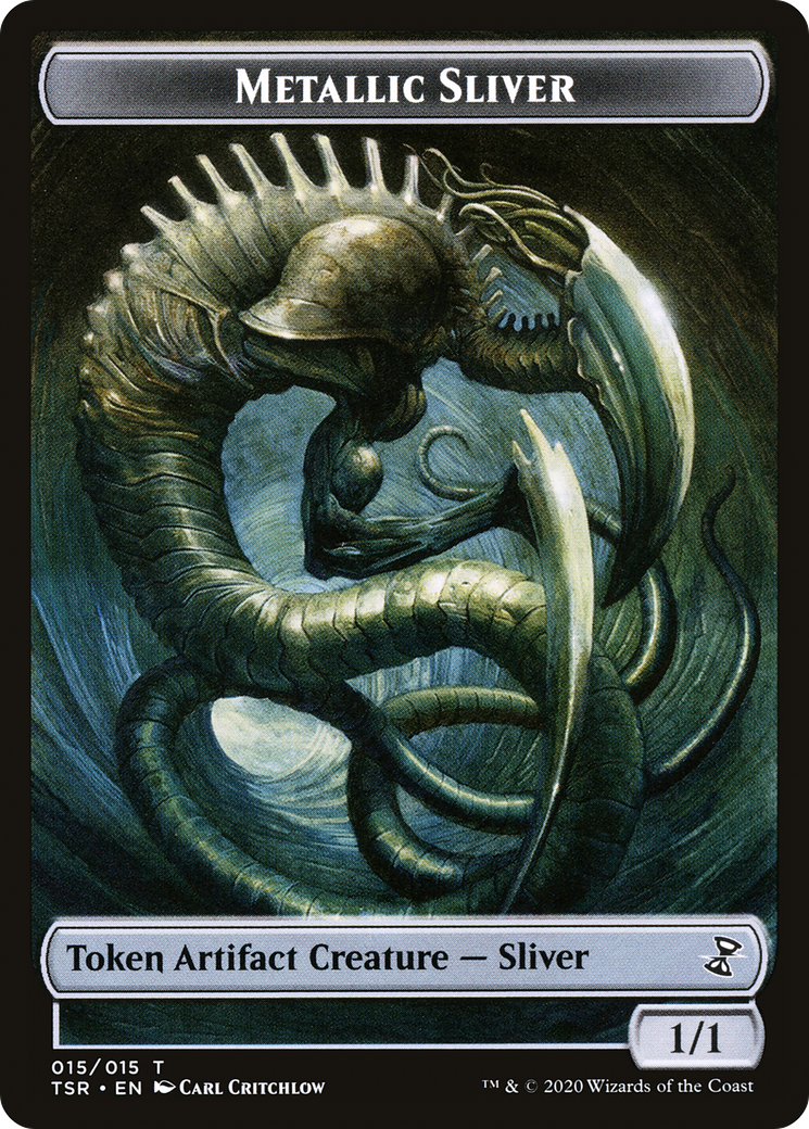 Metallic Sliver (TTSR-015) - Time Spiral Remastered Tokens - Premium MTG Single from Wizards of the Coast - Just $0! Shop now at Game Crave Tournament Store