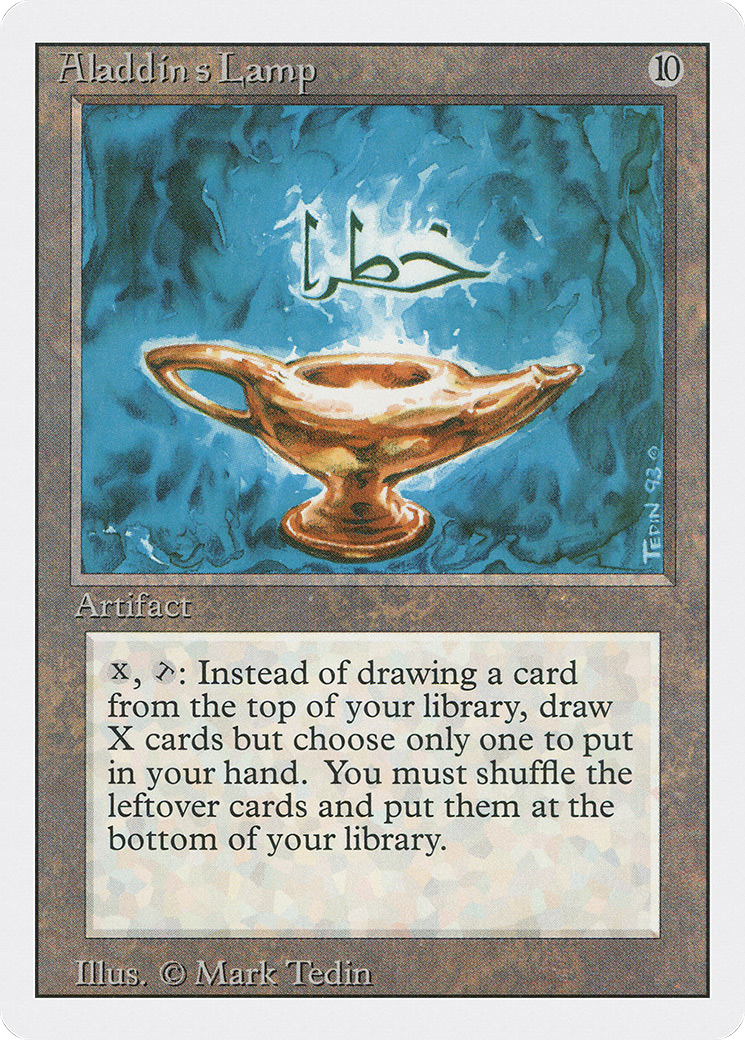 Aladdin's Lamp (3ED-231) - Revised Edition - Premium MTG Single from Wizards of the Coast - Just $0.20! Shop now at Game Crave Tournament Store