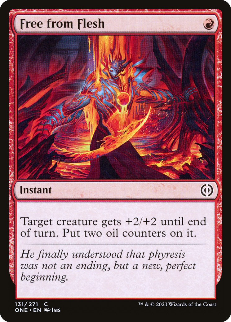 Free from Flesh (ONE-131) - Phyrexia: All Will Be One - Premium MTG Single from Wizards of the Coast - Just $0.25! Shop now at Game Crave Tournament Store
