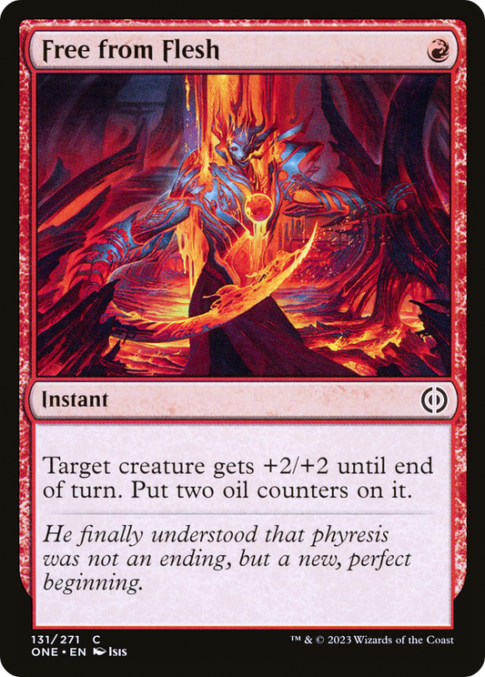 Free from Flesh (ONE-131) - Phyrexia: All Will Be One - Premium MTG Single from Wizards of the Coast - Just $0.25! Shop now at Game Crave Tournament Store