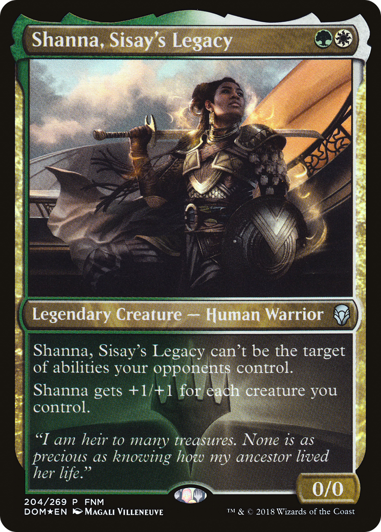 Shanna, Sisay's Legacy (PDOM-204) - Dominaria Promos Foil - Premium MTG Single from Wizards of the Coast - Just $0.08! Shop now at Game Crave Tournament Store