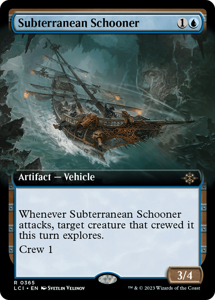 Subterranean Schooner (LCI-365) - The Lost Caverns of Ixalan: (Extended Art) - Premium MTG Single from Wizards of the Coast - Just $0.09! Shop now at Game Crave Tournament Store