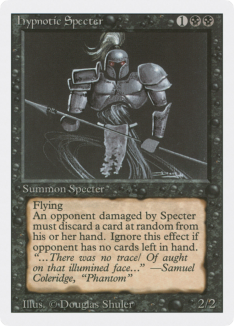 Hypnotic Specter (3ED-115) - Revised Edition - Premium MTG Single from Wizards of the Coast - Just $0.77! Shop now at Game Crave Tournament Store