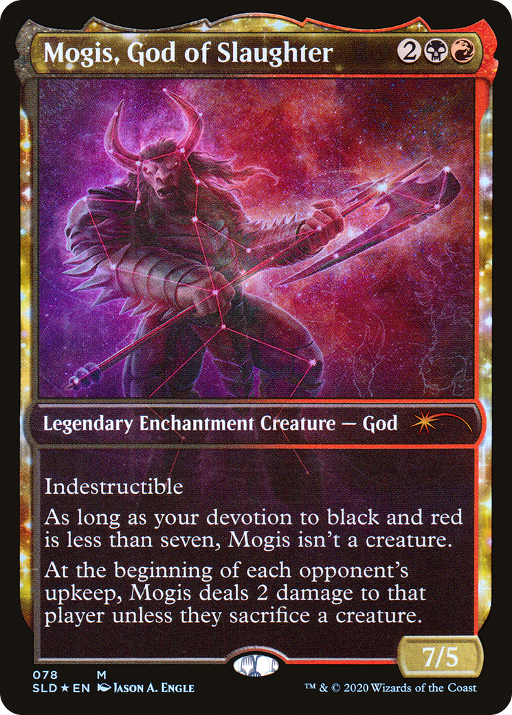 Mogis, God of Slaughter (SLD-078) - Secret Lair Drop: (nyxtouched, Showcase) Foil - Premium MTG Single from Wizards of the Coast - Just $3.27! Shop now at Game Crave Tournament Store