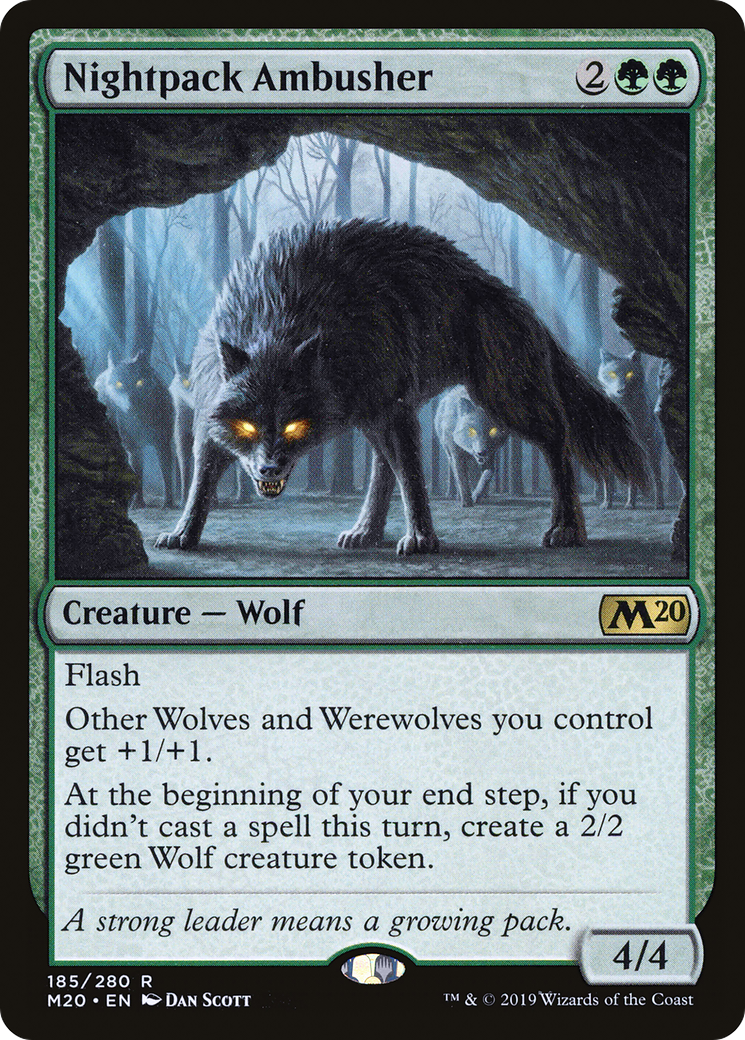 Nightpack Ambusher (M20-185) - Core Set 2020 - Premium MTG Single from Wizards of the Coast - Just $0.11! Shop now at Game Crave Tournament Store