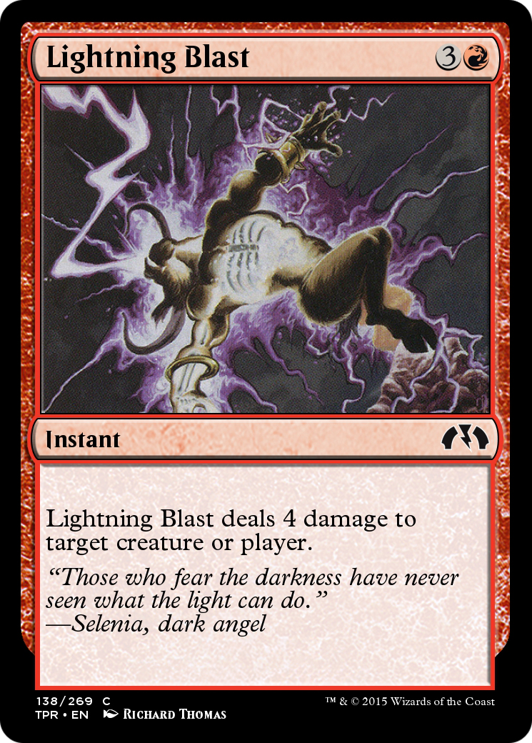 Lightning Blast (TPR-138) - Tempest Remastered Foil - Premium MTG Single from Wizards of the Coast - Just $0! Shop now at Game Crave Tournament Store