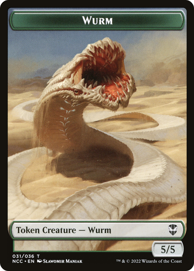 Wurm (TNCC-031) - New Capenna Commander Tokens - Premium MTG Single from Wizards of the Coast - Just $0! Shop now at Game Crave Tournament Store
