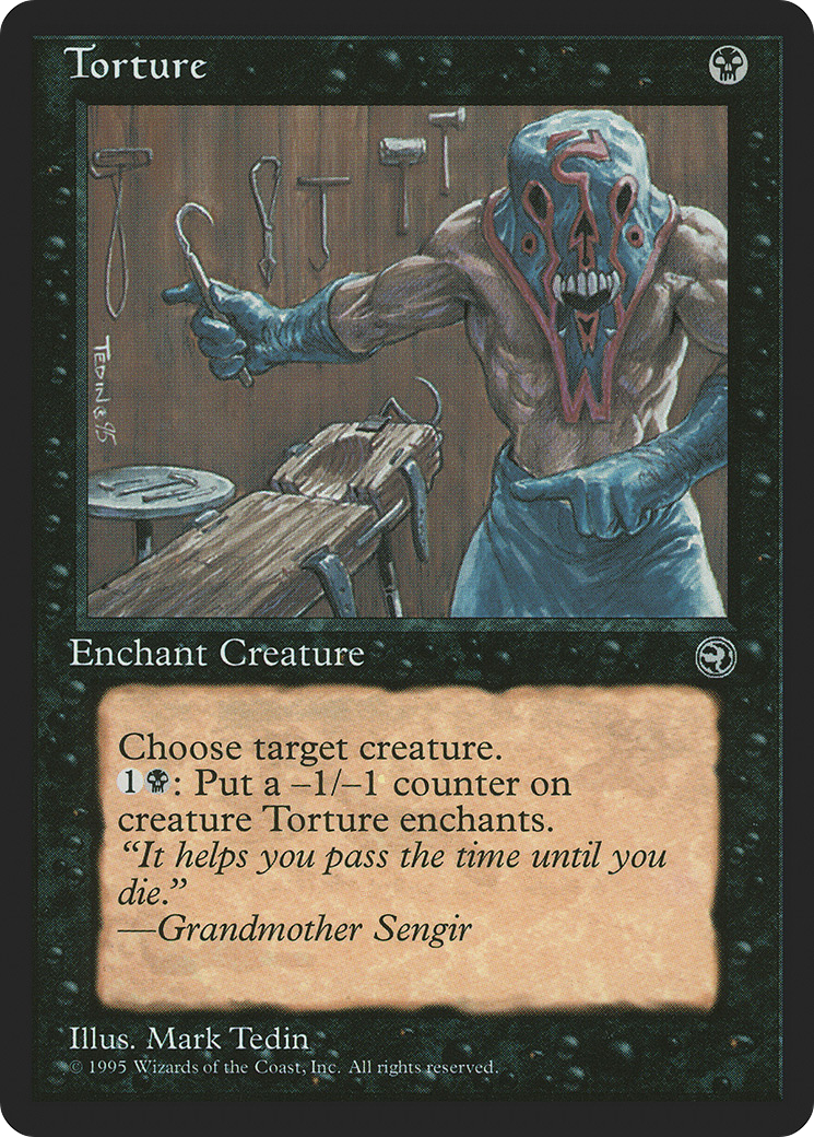 Torture (HML-59A) - Homelands - Premium MTG Single from Wizards of the Coast - Just $0.25! Shop now at Game Crave Tournament Store