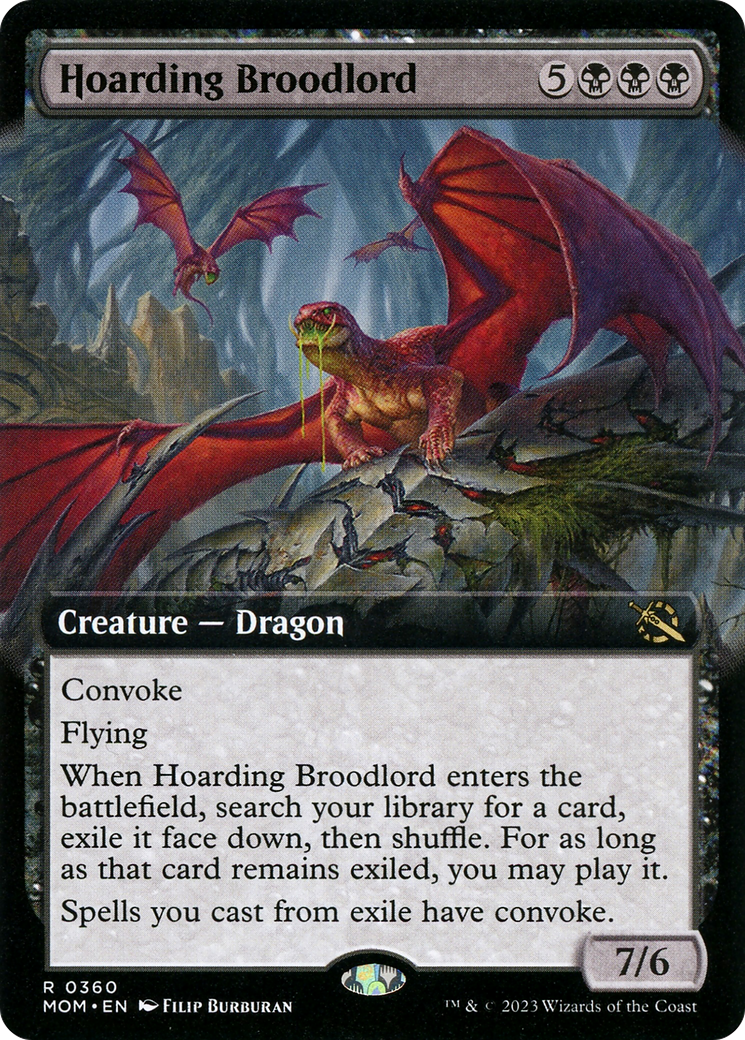 Hoarding Broodlord (MOM-360) - March of the Machine: (Extended Art) Foil - Premium MTG Single from Wizards of the Coast - Just $1.30! Shop now at Game Crave Tournament Store