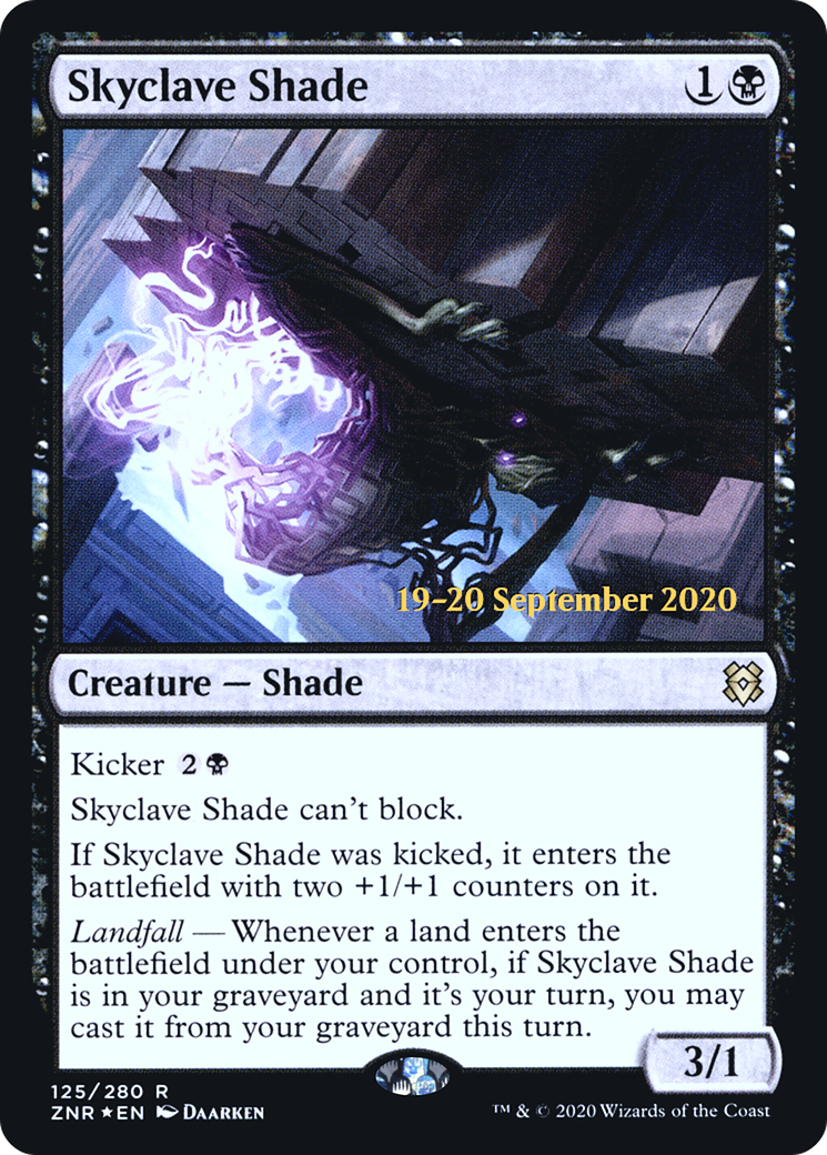 Skyclave Shade (PZNR-125S) - Zendikar Rising Promos Foil - Premium MTG Single from Wizards of the Coast - Just $0.25! Shop now at Game Crave Tournament Store