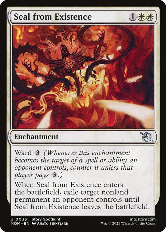 Seal from Existence (MOM-035) - March of the Machine - Premium MTG Single from Wizards of the Coast - Just $0.08! Shop now at Game Crave Tournament Store