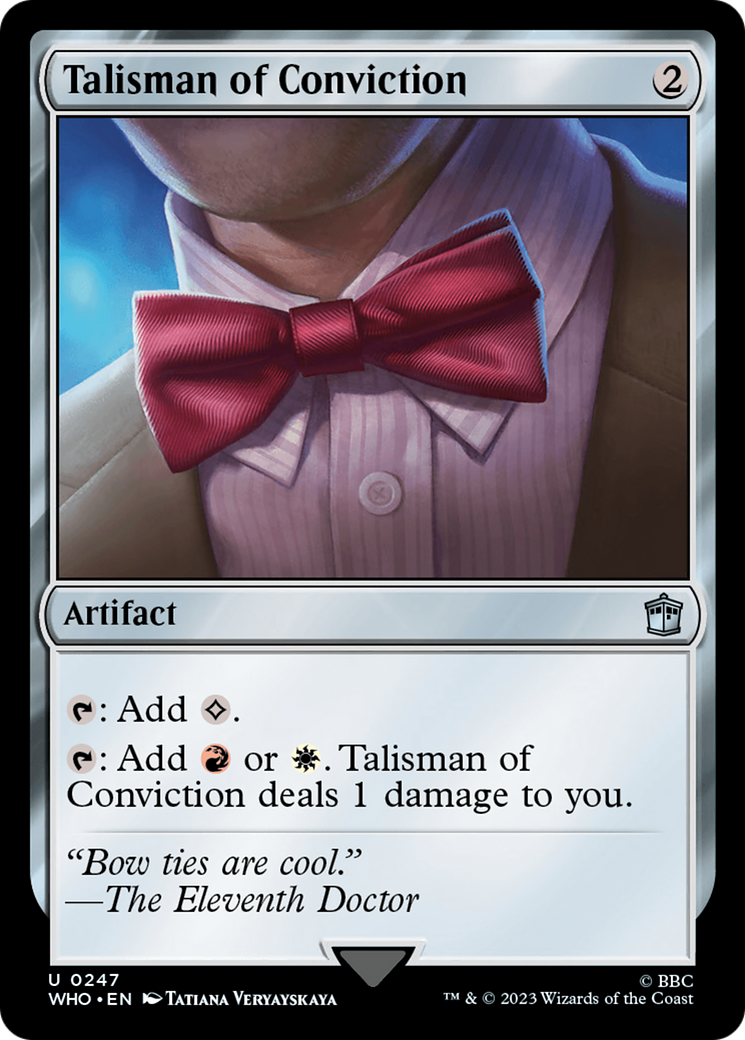 Talisman of Conviction (WHO-247) - Doctor Who Foil - Premium MTG Single from Wizards of the Coast - Just $0.97! Shop now at Game Crave Tournament Store