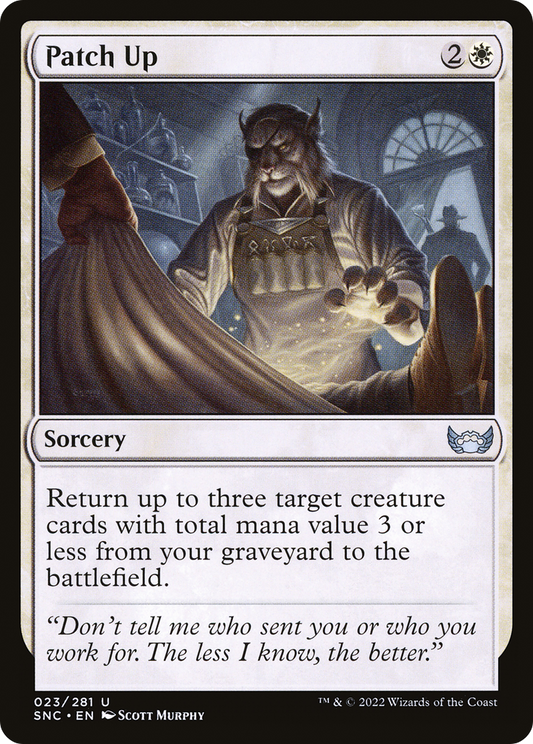 Patch Up (SNC-023) - Streets of New Capenna - Premium MTG Single from Wizards of the Coast - Just $0.08! Shop now at Game Crave Tournament Store