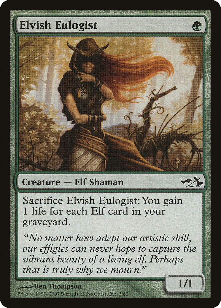 Elvish Eulogist (DD1-003) - Duel Decks: Elves vs. Goblins - Premium MTG Single from Wizards of the Coast - Just $0.08! Shop now at Game Crave Tournament Store