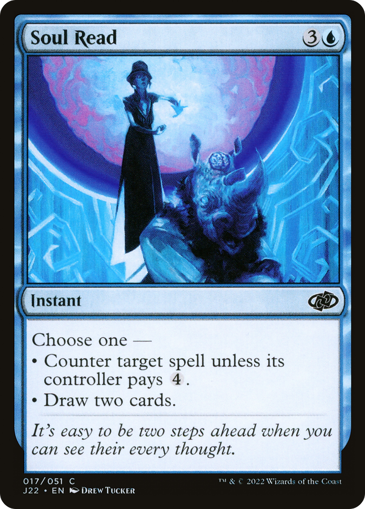 Soul Read (J22-017) - Jumpstart 2022 - Premium MTG Single from Wizards of the Coast - Just $0.08! Shop now at Game Crave Tournament Store