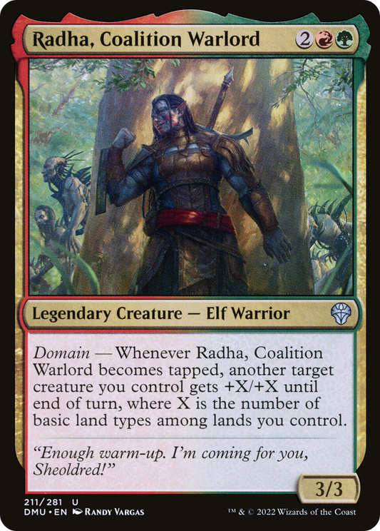 Radha, Coalition Warlord (DMU-211) - Dominaria United - Premium MTG Single from Wizards of the Coast - Just $0.08! Shop now at Game Crave Tournament Store