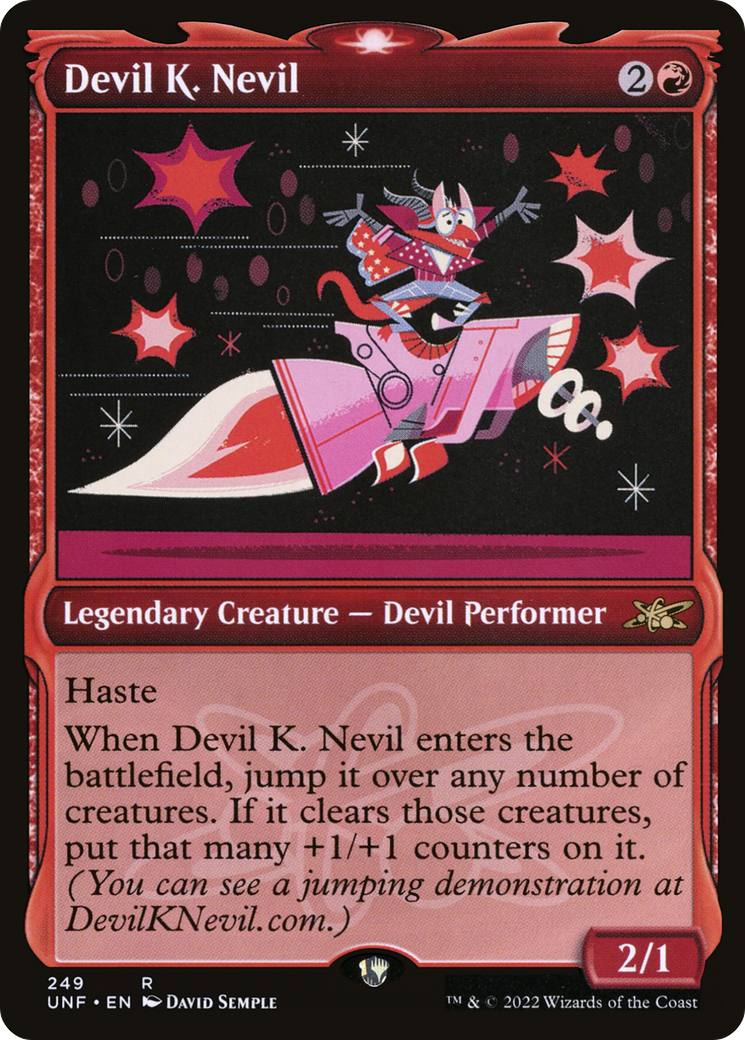 Devil K. Nevil (UNF-249) - Unfinity: (Showcase) - Premium MTG Single from Wizards of the Coast - Just $0.08! Shop now at Game Crave Tournament Store