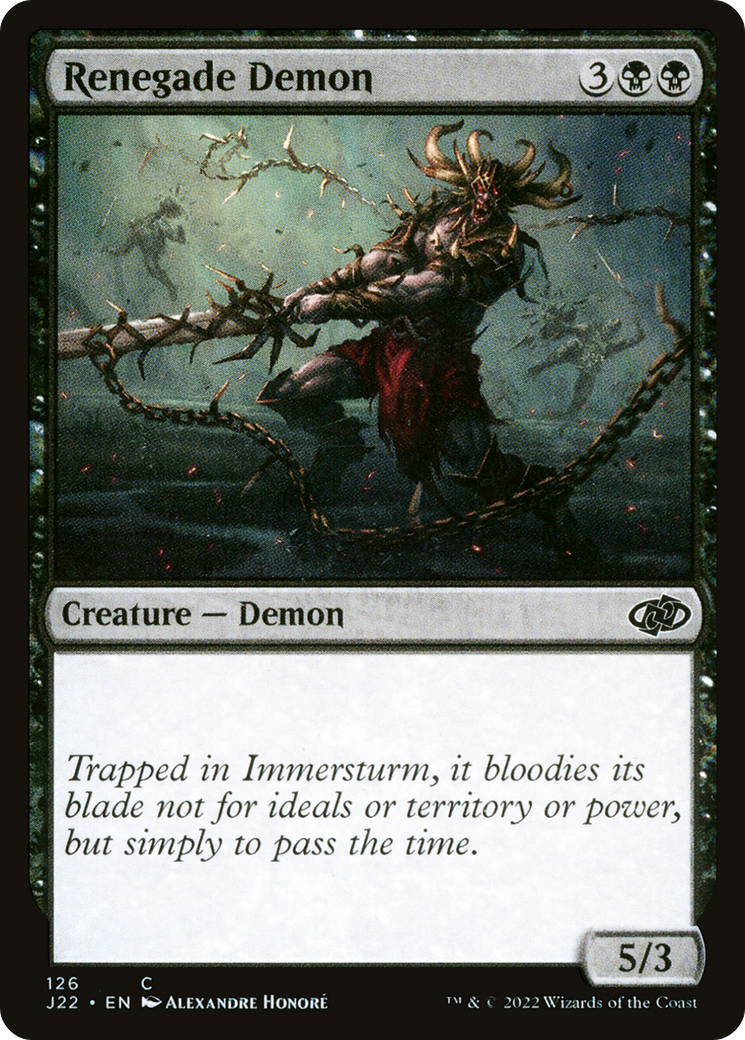 Renegade Demon (J22-126) - Jumpstart 2022 - Premium MTG Single from Wizards of the Coast - Just $0.25! Shop now at Game Crave Tournament Store