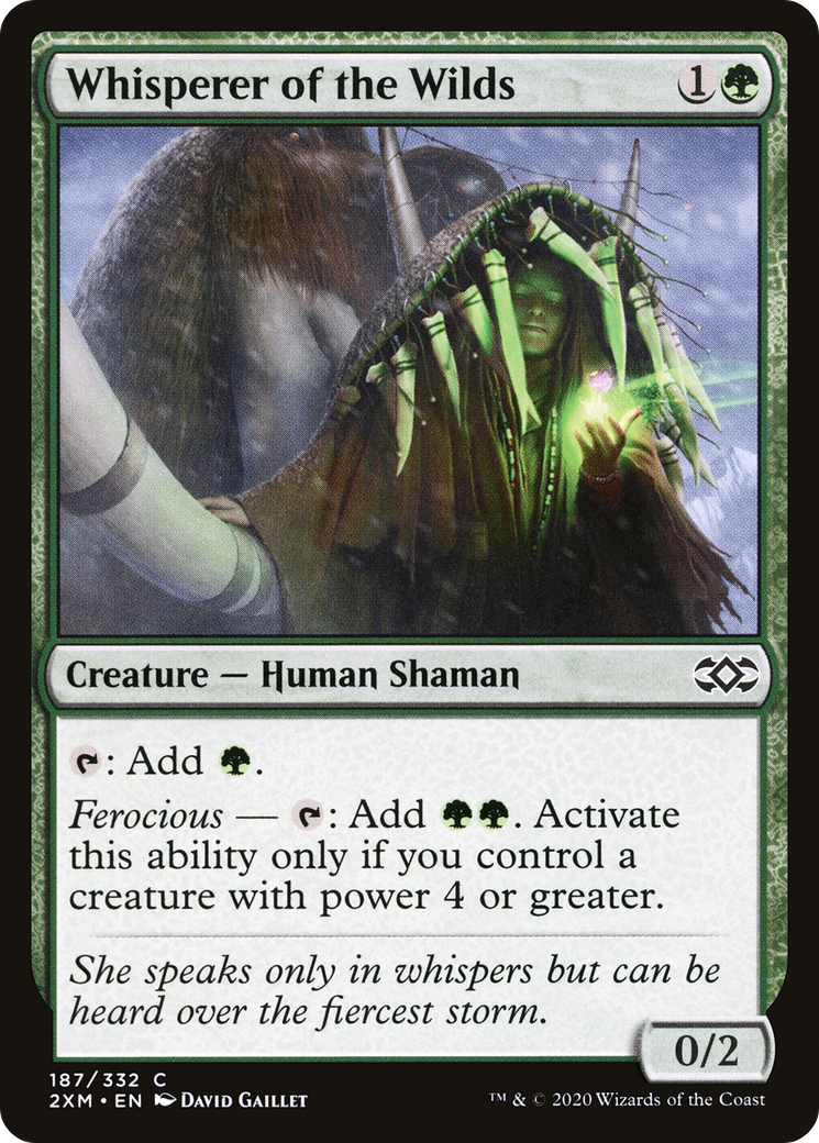 Whisperer of the Wilds (2XM-187) - Double Masters - Premium MTG Single from Wizards of the Coast - Just $0.08! Shop now at Game Crave Tournament Store