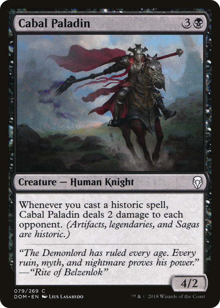Cabal Paladin (DOM-079) - Dominaria Foil - Premium MTG Single from Wizards of the Coast - Just $0.25! Shop now at Game Crave Tournament Store