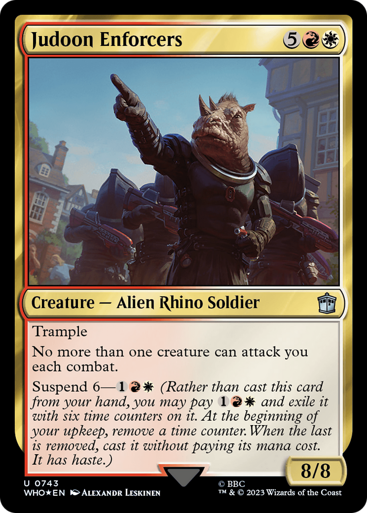 Judoon Enforcers (WHO-743) - Doctor Who Foil - Premium MTG Single from Wizards of the Coast - Just $1.64! Shop now at Game Crave Tournament Store