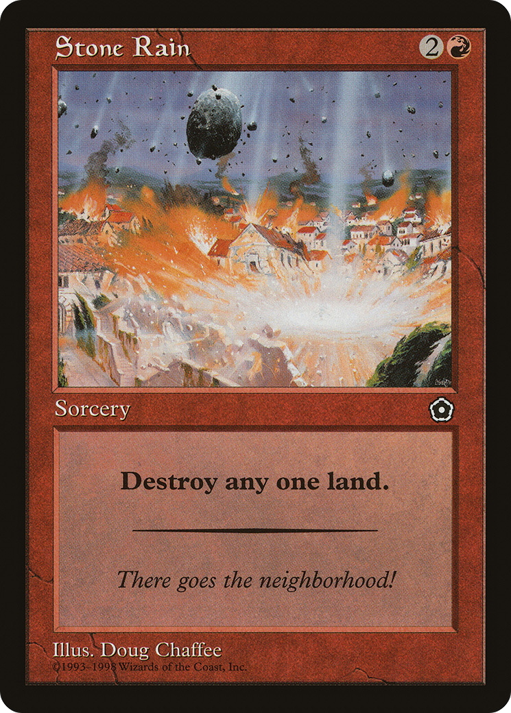 Stone Rain (P02-117) - Portal Second Age - Premium MTG Single from Wizards of the Coast - Just $0.40! Shop now at Game Crave Tournament Store