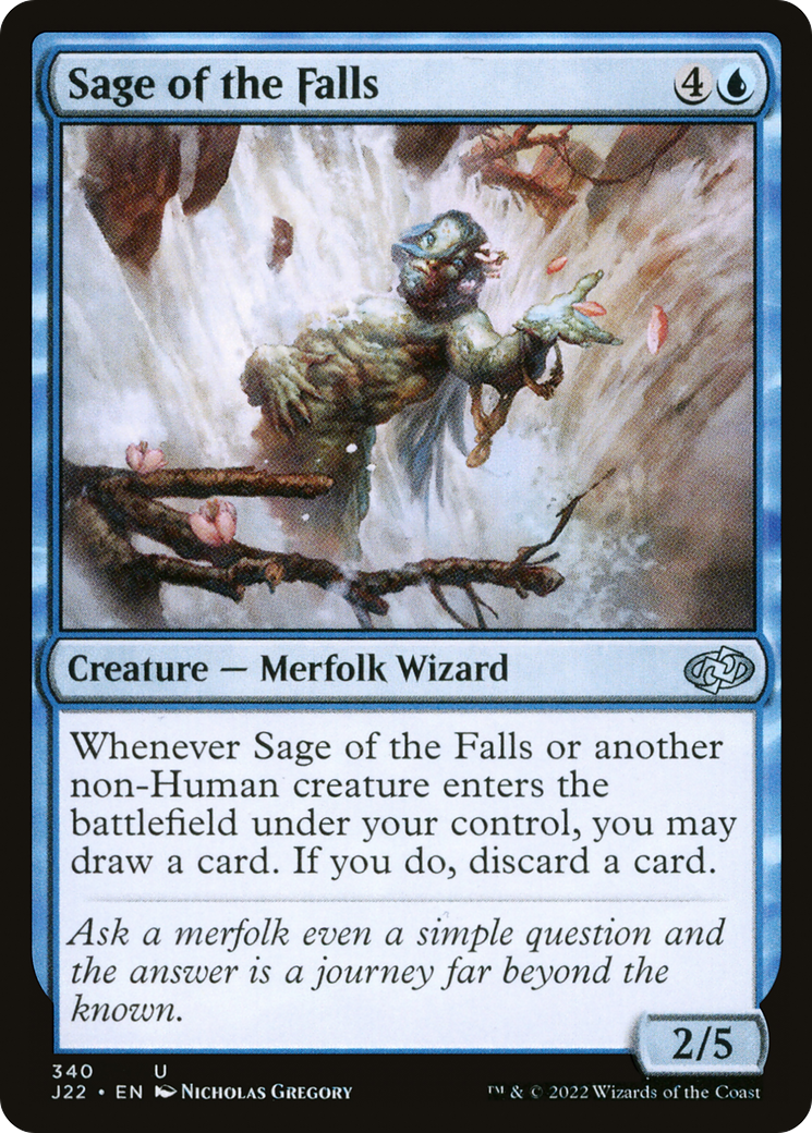 Sage of the Falls (J22-340) - Jumpstart 2022 - Premium MTG Single from Wizards of the Coast - Just $0.08! Shop now at Game Crave Tournament Store