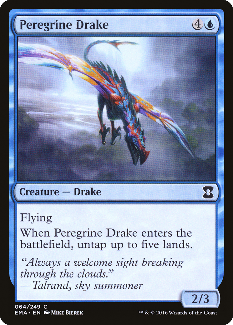 Peregrine Drake (EMA-064) - Eternal Masters Foil - Premium MTG Single from Wizards of the Coast - Just $0.47! Shop now at Game Crave Tournament Store