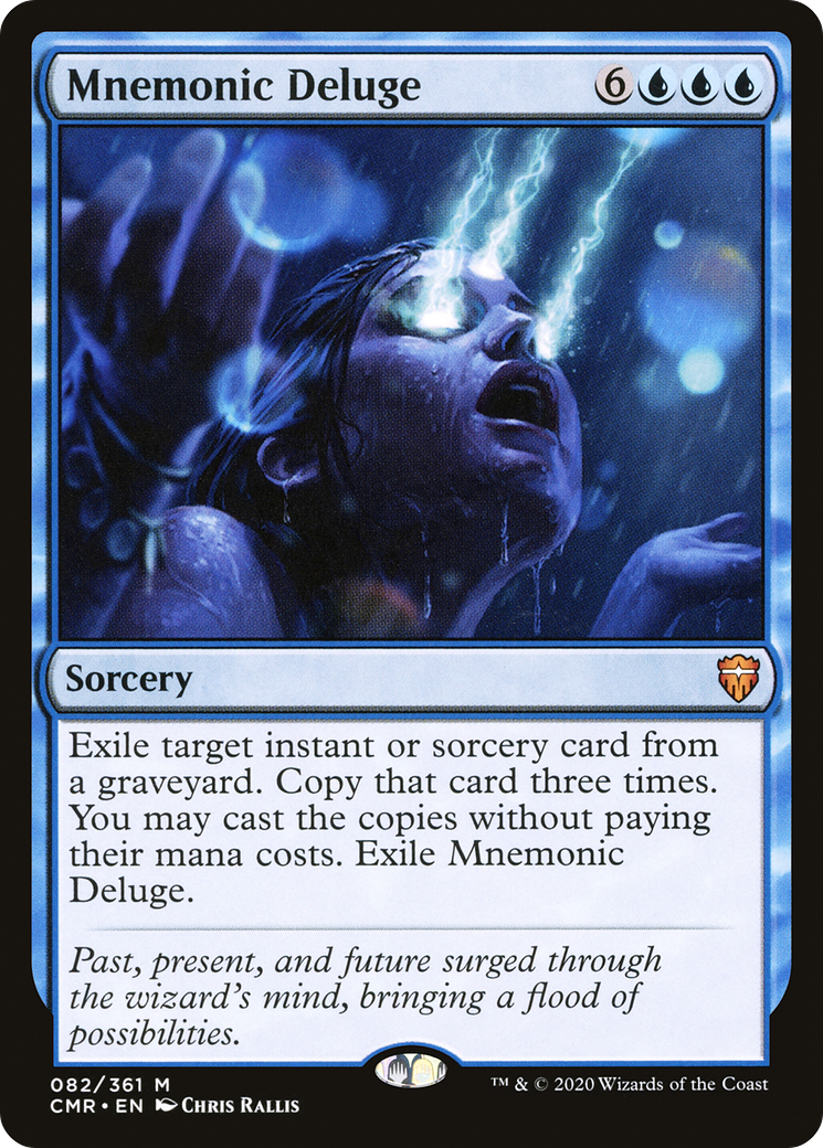 Mnemonic Deluge (CMR-082) - Commander Legends - Premium MTG Single from Wizards of the Coast - Just $0.67! Shop now at Game Crave Tournament Store
