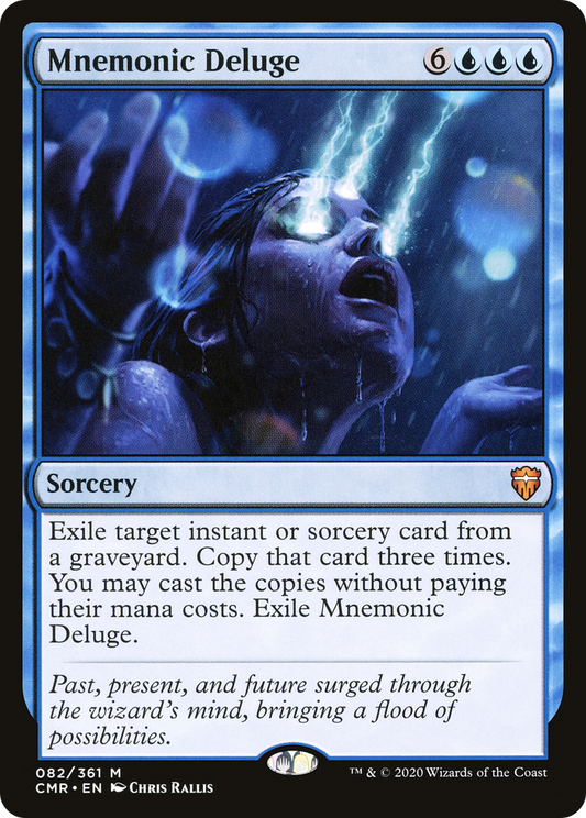 Mnemonic Deluge (CMR-082) - Commander Legends - Premium MTG Single from Wizards of the Coast - Just $0.67! Shop now at Game Crave Tournament Store