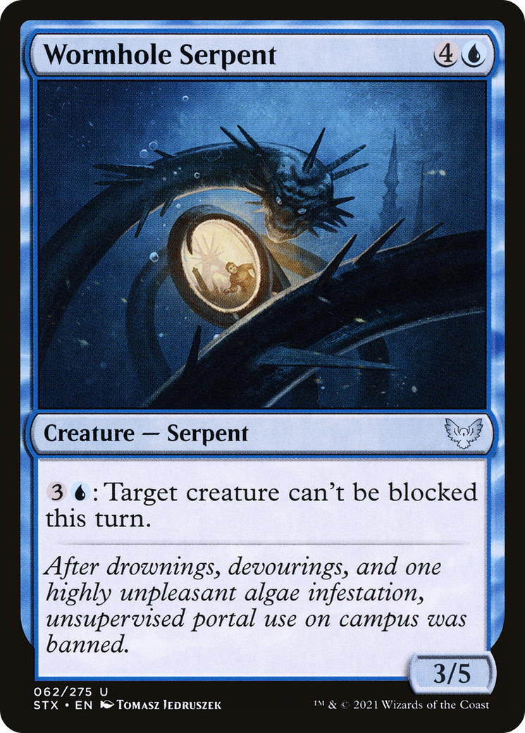 Wormhole Serpent (STX-062) - Strixhaven: School of Mages Foil - Premium MTG Single from Wizards of the Coast - Just $0.08! Shop now at Game Crave Tournament Store