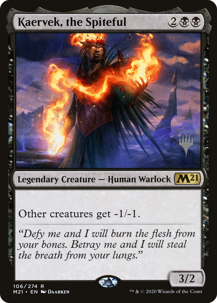 Kaervek, the Spiteful (PM21-106P) - Core Set 2021 Promos Foil - Premium MTG Single from Wizards of the Coast - Just $0.25! Shop now at Game Crave Tournament Store