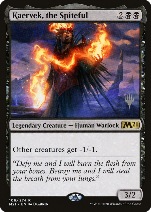Kaervek, the Spiteful (PM21-106P) - Core Set 2021 Promos Foil - Premium MTG Single from Wizards of the Coast - Just $0.25! Shop now at Game Crave Tournament Store