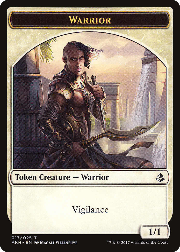 Warrior (TAKH-017) - Amonkhet Tokens - Premium MTG Single from Wizards of the Coast - Just $0.08! Shop now at Game Crave Tournament Store